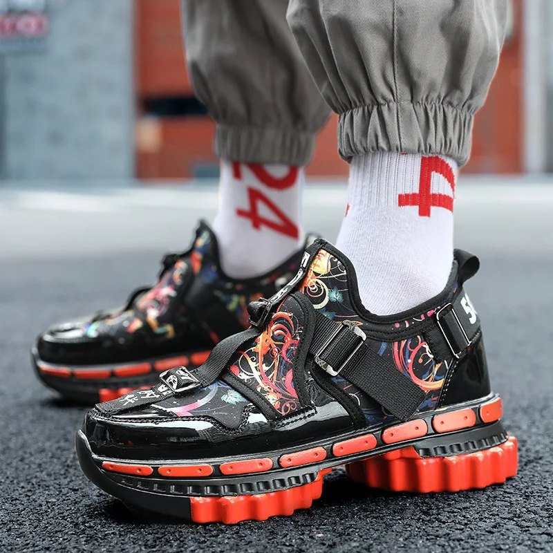 Men Running Shoes Gear Bottom Fashion Height Increasing Sport Shoes For Men Outdoor Casual Comfortably Breathable Men's Sneakers