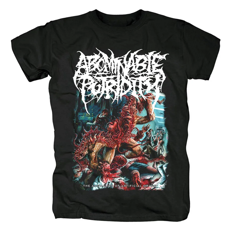 8 10 видов конструкций ужасная Abominable Putridity Rock брендовая рубашка 3D Hardrock Тяжелая темно-металлическая футболка из хлопка camiseta - Цвет: 8