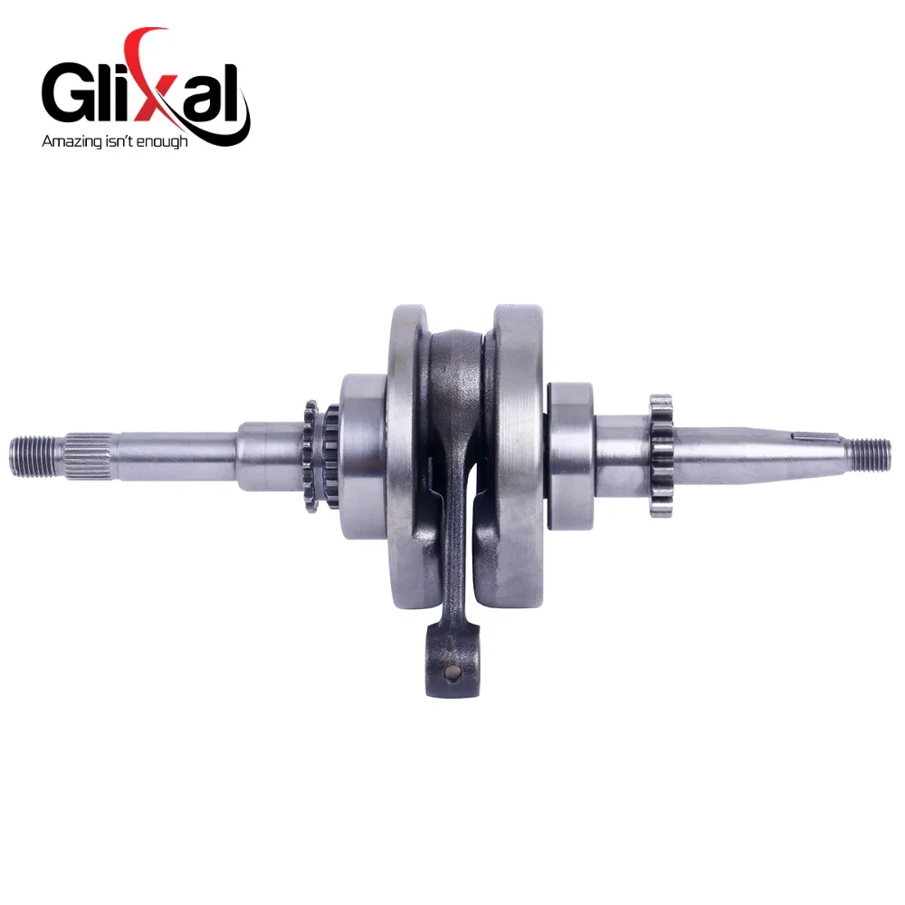 Motorcycle Crankshaft Glixal Crankshaft with 22 teeth For GY6 49cc 50cc 139QMB 139QMA Scooter Moped ATV Go Kart Quad