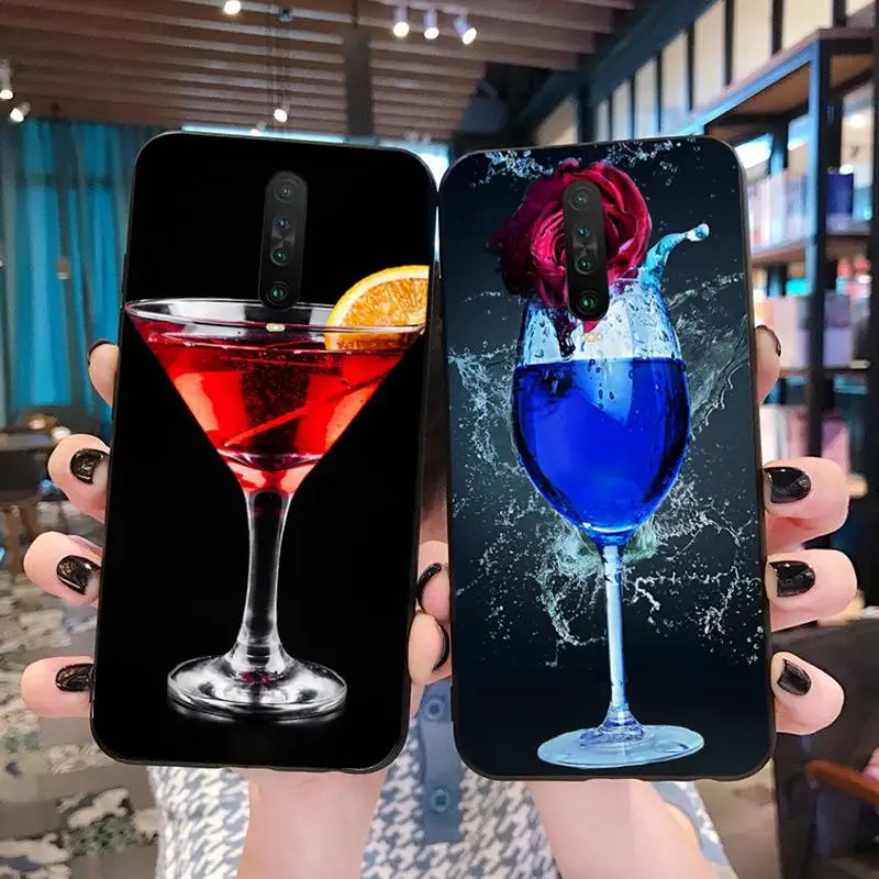 Стекло красное вино &quotсделай сам&quot Роскошный чехол для телефона накладка Redmi Note