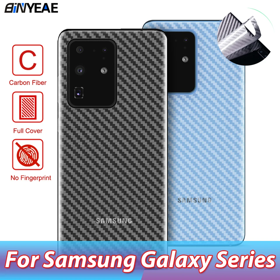 Наклейка из углеродного волокна для Samsung Galaxy S20 Plus Ультрапрозрачная защитная