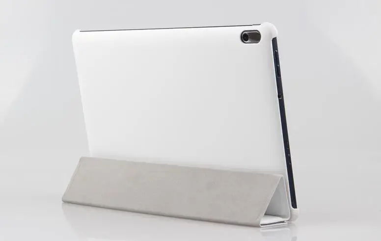 Крышка для A7600 10,1 дюймов защитный чехол для планшета Для Lenovo Idea Tab A10-70 A7600 A7600-h A7600-f стенд жесткий PC задняя крышка в виде ракушки+ ручка - Цвет: Белый