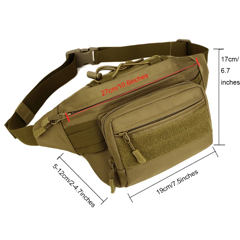 Для мужчин MOLLE армейская сумка на поясном ремне, многофункциональный нагрудная сумка для путешествий, походная сумка через плечо, наружная Военная спортивная сумка через плечо сумка