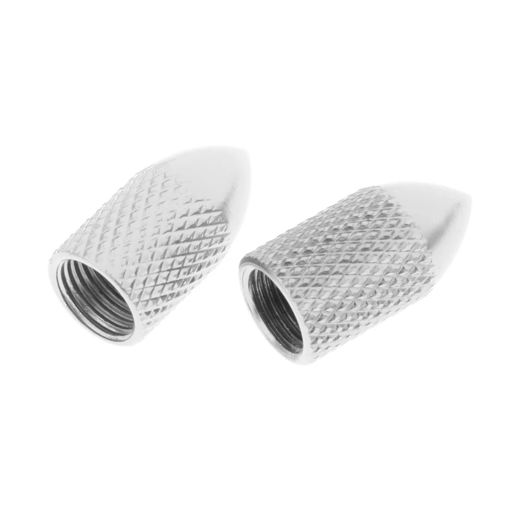 2pcs Colorful Aluminum Alloy Bike Tire American Style Schrader Valve Caps  Cycling Bicycle Parts