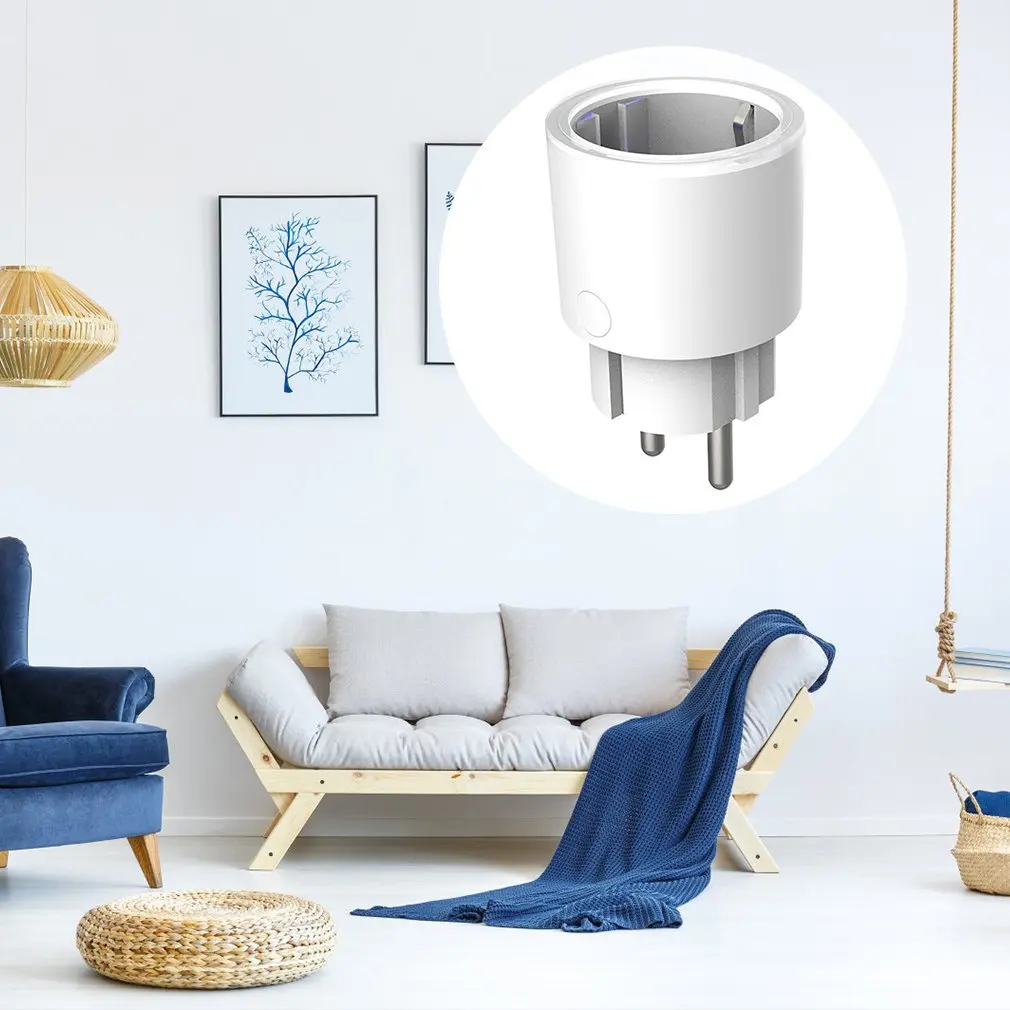 Tp22 мини умная розетка совместима с Alexa Google Assistant Ifttt 2,4 ГГц Wifi с поддержкой дистанционного управления умная розетка