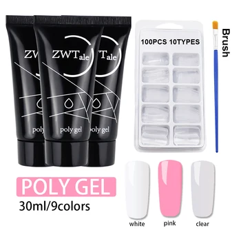 

35g Polygel Poly Gel Quick Building Crystal Jelly Hard Poligel Acrylic Soak Off Nail Extension vernis semi permanant uv