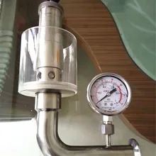 1," тройной зажим 0,2-2,2 бар регулируемый предохранительный клапан сброса давления санитарный 304 из нержавеющей стали для пива+ манометр