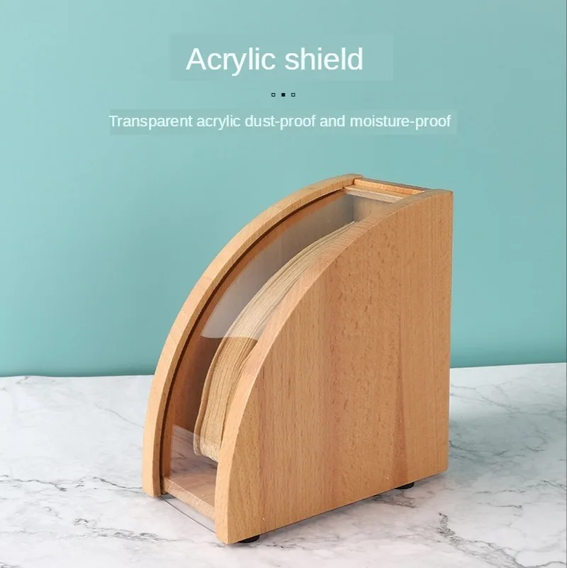 XIN CHEN Wooden Coffee Filter Paper Holder Storage Box Tools Dispenser Rack Shelf Stand Container | Дом и сад