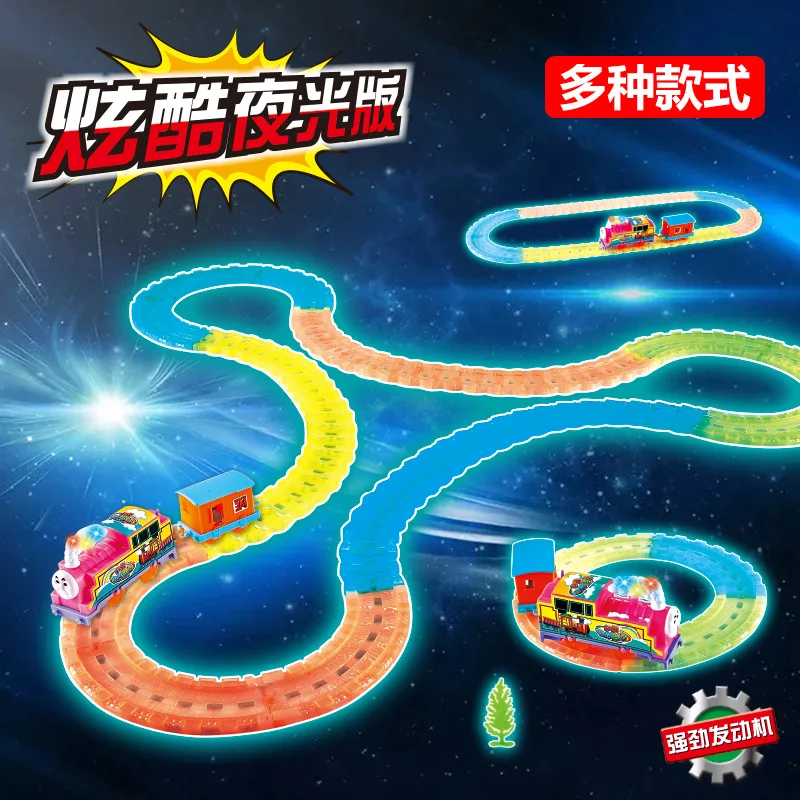 

Night Light Camera Track Car Electric CHILDREN'S Toy Flash Camera Track Car Shining Car Camera Track Toy
