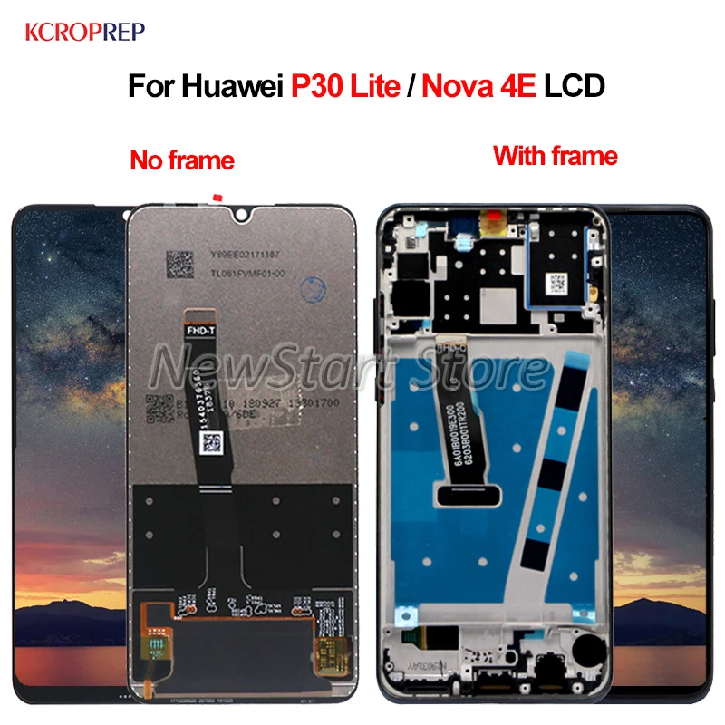 ЖК дисплей для Huawei P30 Lite сменный сенсорный экран с дигитайзером в сборе Nova 4E P30Lite