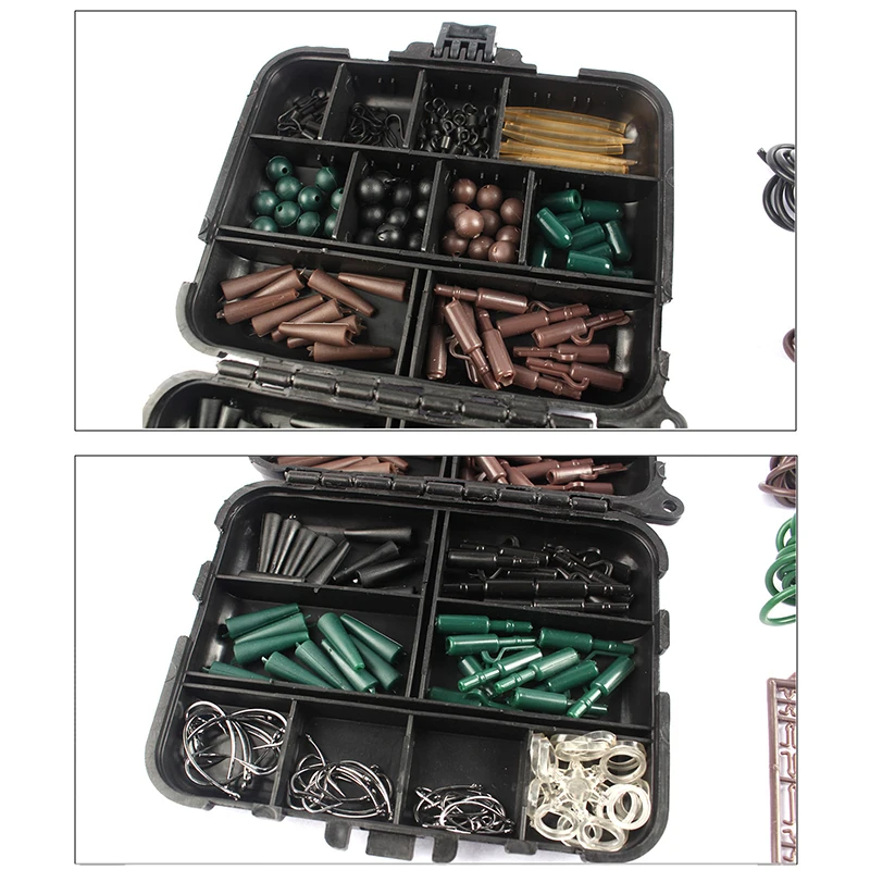 

European Carp Fishing Tackle Kit Sleeves Pins Tubes Box Bullet column Hook