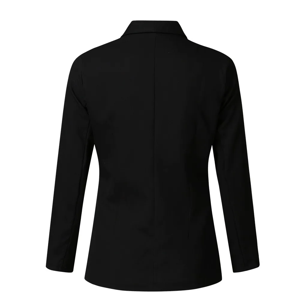 Женская верхняя одежда зимние куртки модное пальто с длинными рукавами Элегантный отложной воротник блейзер с карманами Женская куртка F40