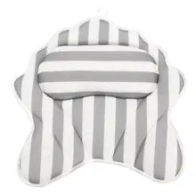 Массажная подушка для ванны, спа Подушка с 6 большими присосками, удобная мягкая подушка для шеи, головы, плеча, спины