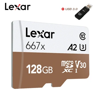 

Lexar Micro SD Card 64GB 128GB 256GB Professional 667x Memory Card 4K Max 100MB/s read cartao de memoria Card Flash Card