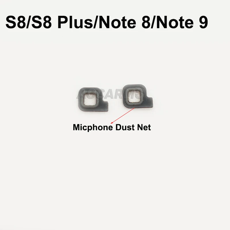 Aocarmo 하단 라우드 스피커 먼지 그물 마이크, 마이크 메쉬, 삼성 갤럭시 S8 플러스 S8 + 노트 8 노트 8 9 10 10 +