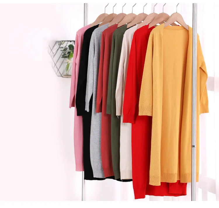 2019 New Big Girls Cardigan Autumn Sweater Winter Teen Children Sweaters Long Coats Outwears Baby Girl Toddler Sweater Fashion (17)