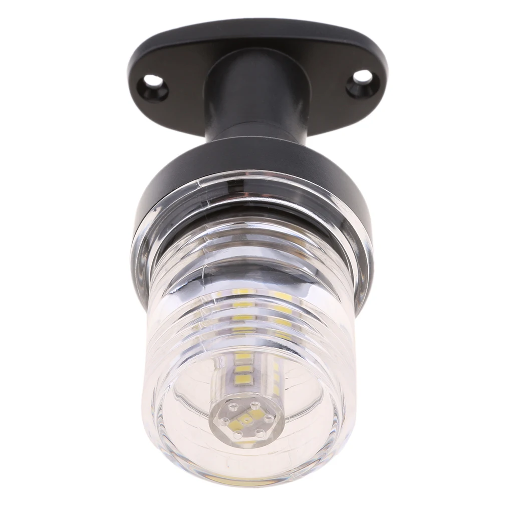 Boat Yacht All Round Anchor 360 Degree LED Daylight White Navigation Light Splashproof 5 inch,  12V