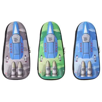 

EVA Tank Shaped Pencil Pouch Bag Box High-grade Easy Clean Environmental Protection Large Capacity Case Pupil School Stationery