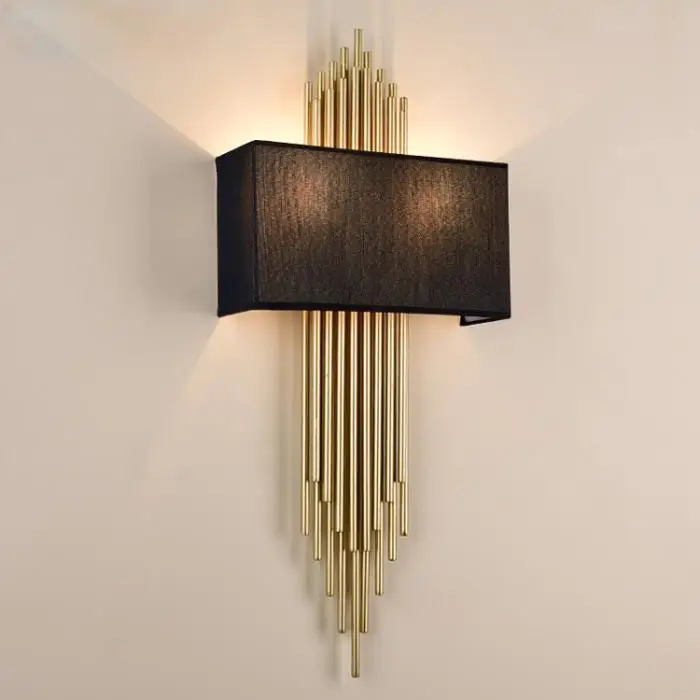 

cloth cover coffee shops stage lamps and lanterns of study of bedroom the head of a bed villa decorates wall lamp