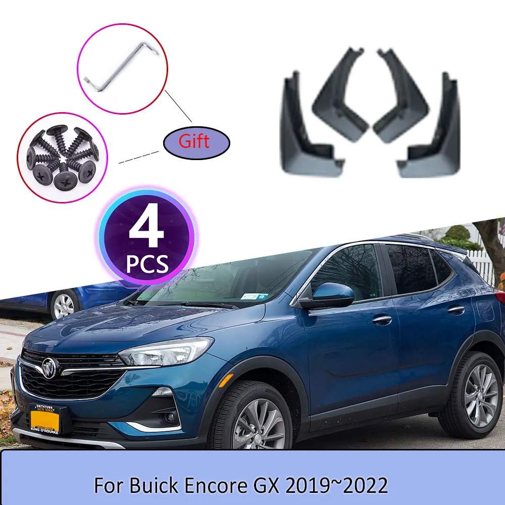 

4PCS Car Mudguards For Buick Encore GX 2019~2022 Screw Cladding Splash Durable Flaps Mudflap Wheel Flap Accessories 2020 2021