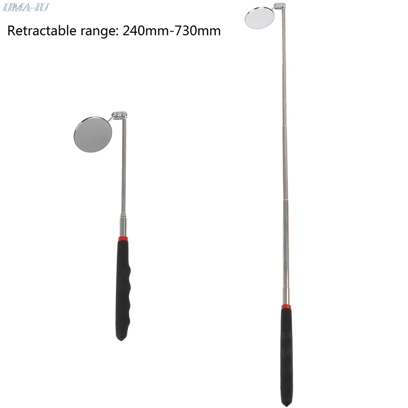 Espejo de inspección telescópico para coche, lente de detección, inspección, redondo, herramienta de reparación 360, 30/50mm, 1 ud.