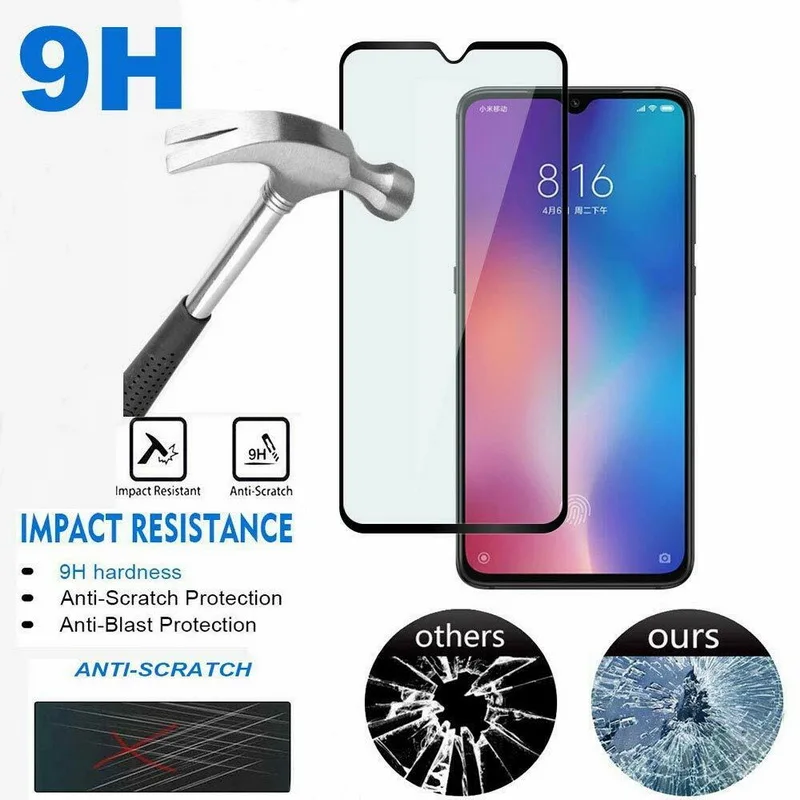 9H Защитная пленка для экрана из закаленного стекла чехол Xiaomi 7 8 8T 6 Pro 8A 7A 6A 5 Mi Note 10 9