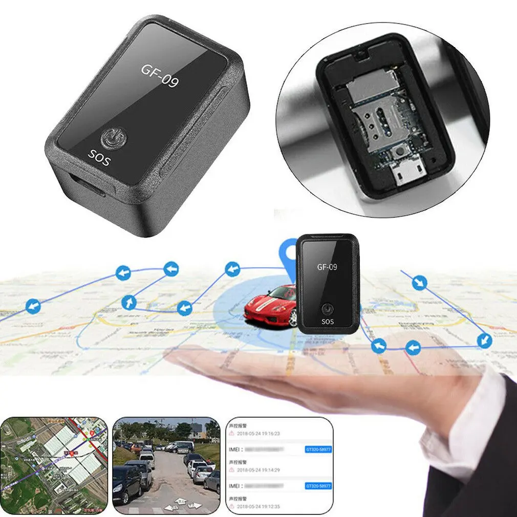 GF09 маленький размер микро Магнитный трекер анти-потеря gps локатор WiFi+ управление приложением Адсорбция оборудование для слежения в реальном времени