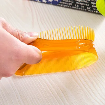 

Wide-tooth Comb Comb Bending Not Easy to Break Tendon Plastic Big Tooth Wide Tooth Comb Hair Dressing Curly Hair Comb Anti-stati