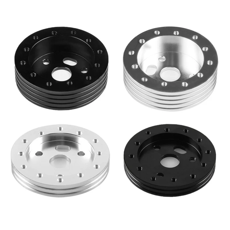 

2Size/Color Car Spacer 0.5" 1" Hub Car Styling 6 Hole to 3 Holes Steering Wheel Padding Higher Slice Aluminum Alloy Adapter Hot
