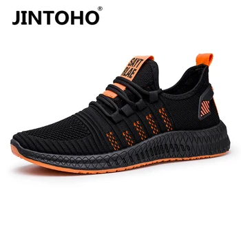 

JINTOHO New Mesh Men Sneakers Casual Shoes Lac-up Men Shoes Lightweight Comfortable Breathable Walking Sneaker