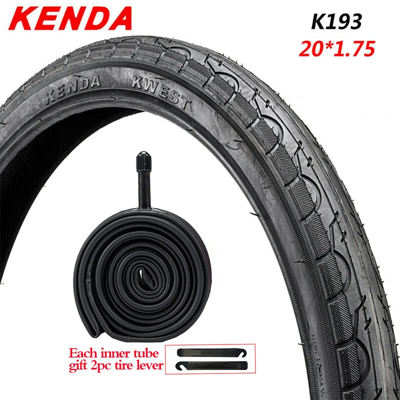 KENDA Road Bike 20*1.75 Tire K193 30TPI Not Foldable Durable Outer Non-slip Tyre 