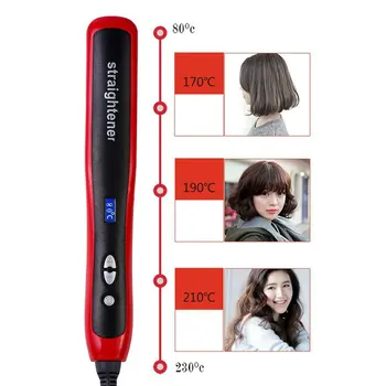 

Hair Straight Styler Crystal Straight Hair Comb Hd Ceramic Straightening Splint Bangs Buckle Hair Curling Straight Hair Comb