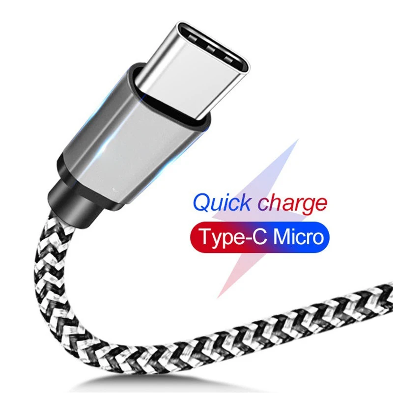 Кабель usb-c для Samsung S9 note 9 Huawei p10 p20 Pro pocophone f1 Xiaomi mi 8 mix 2s A1 A2 зарядки и передачи данных