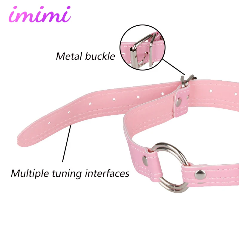 Leather Open Mouth Gag Ball for Women Harness Restraints Erotic Games Oral Fixation Fetish BDSM Bondage Sex Toys for Couples Leather Open Mouth Gag Ball for Women Harness Restraints Erotic Games Oral Fixation Fetish BDSM Bondage Sex Toys for Couples