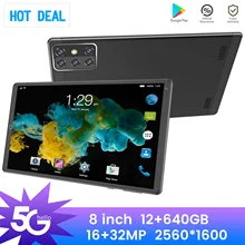

New 8 Inch Pad K20 Tablet PC Google Play GPS WPS Office 12GB RAM 512GB ROM 8800mAh 5G 12Core Dual SIM Send Keyboard Tablette