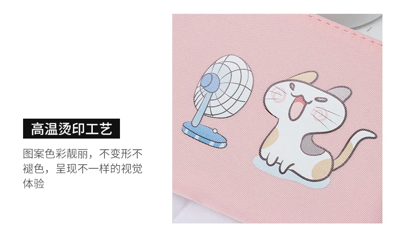 Детские кошельки для девочек, держатель для монет, Kawaii, животные, кошка, вентилятор, женские Мини кошельки для мелочи, сумка для денег, Детская сумочка на молнии, подарок