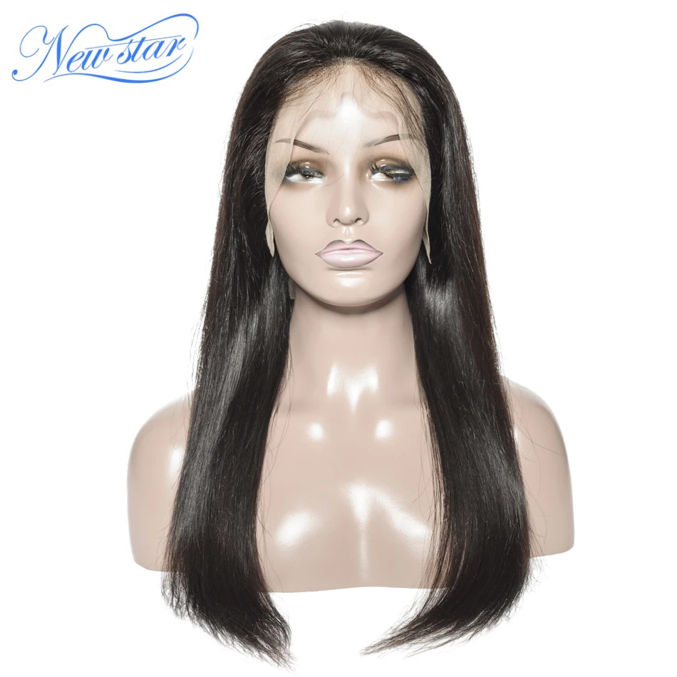Бразильские парики с прямыми волосами 13x4 Синтетические волосы на кружеве парик new star Виргинские человеческих волос парик 200% плотность