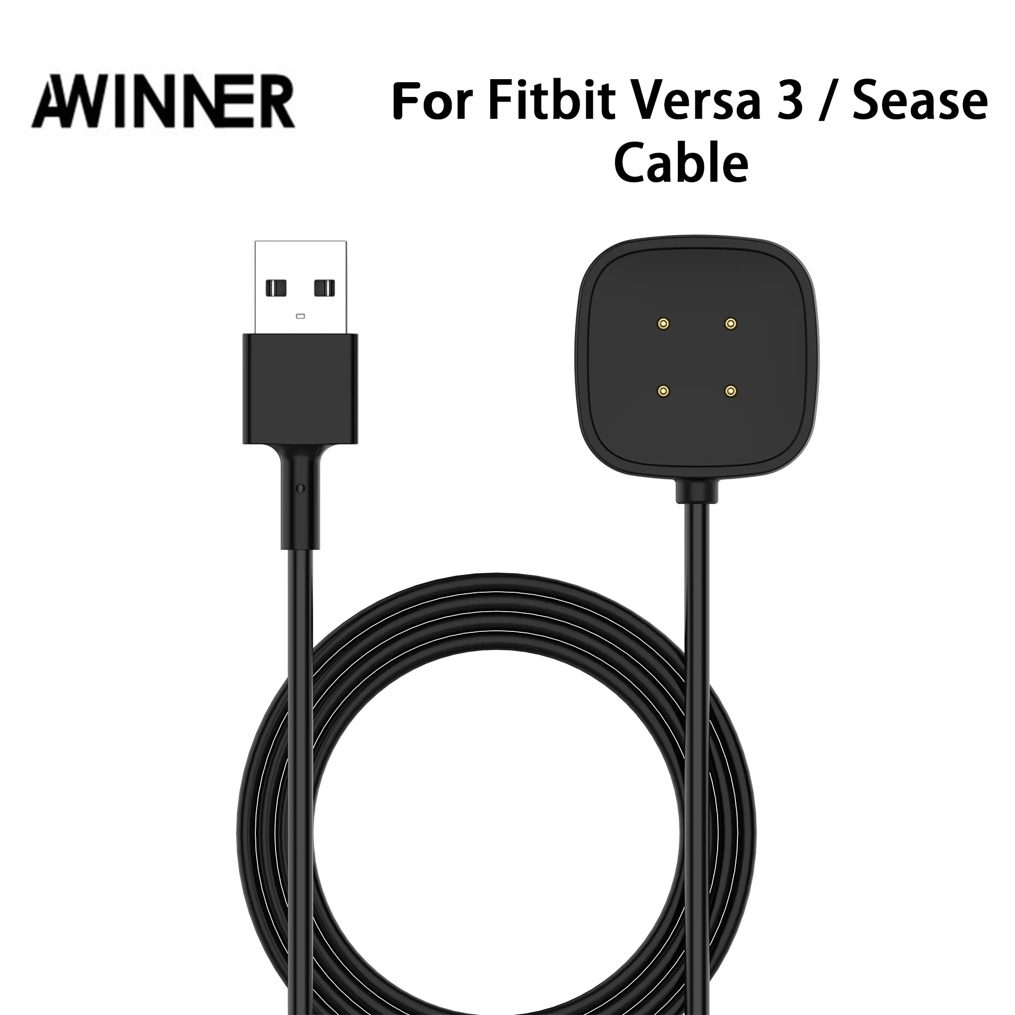 

AWINNER Charging Dock for fitbit Versa 3 Smart Watch Charger Cable USB Charging Data Cradle Cable for Fitbit sense Charger Stand