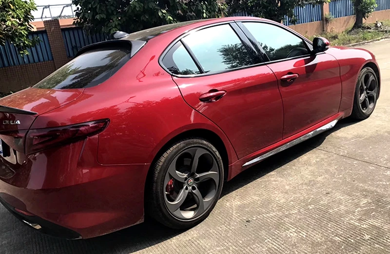 Для Alfa Romeo Giulia, спойлер на крыше, высокое качество, углеродное волокно, черный задний спойлер для Alfa Romeo Giulia