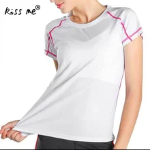 Однотонная дышащая женская рубашка для йоги с коротким рукавом, топы для йоги и фитнеса, спортивный костюм для спортзала, тренировок, бега, спортивная женская футболка