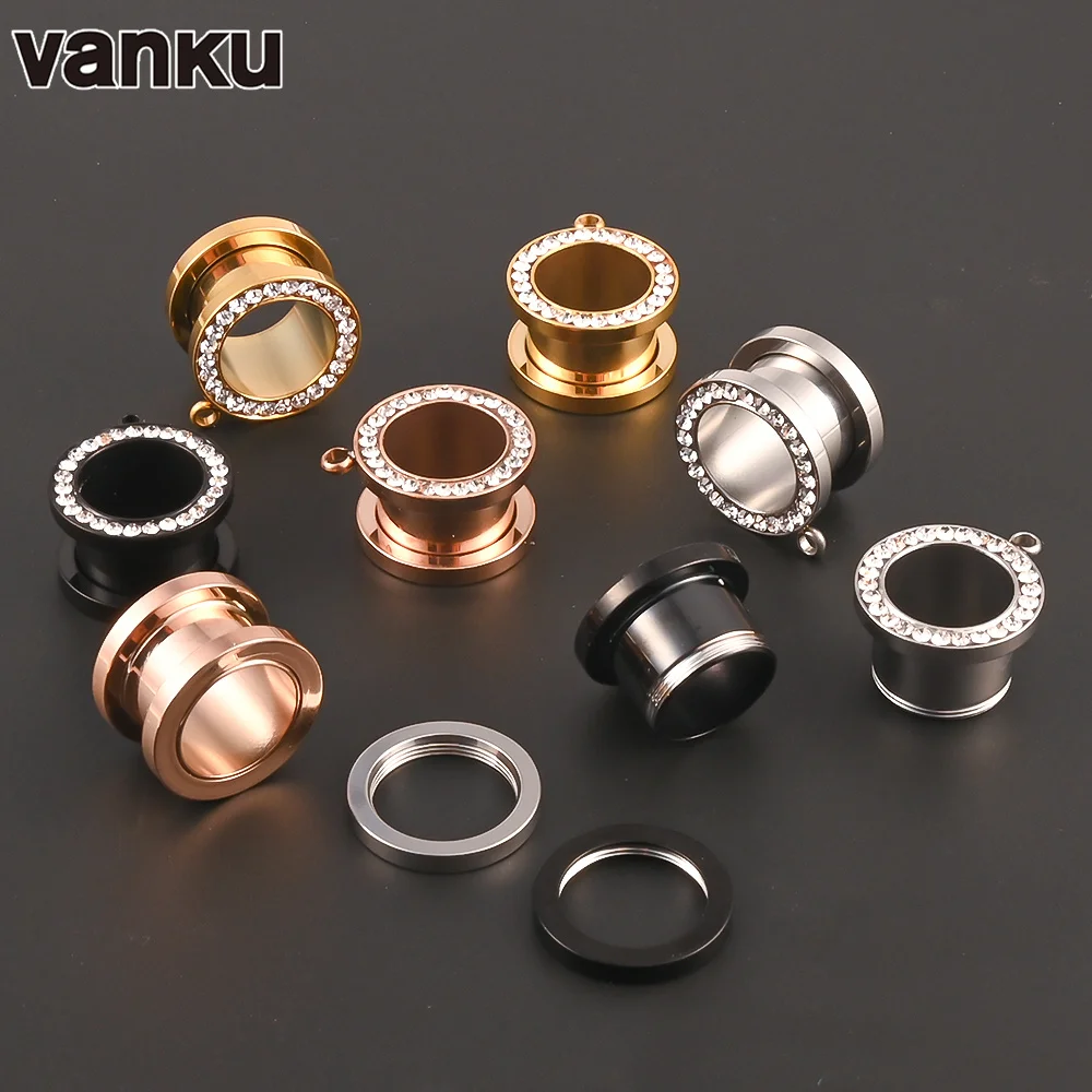 Body Jewelry Body Piercing Jewelry Ear Piercing Jewelry Metal Jewelry Piercing Jewelry Body Piercing Earrings 10pcs Stainless Steel DIY Dangle Ear Plugs
