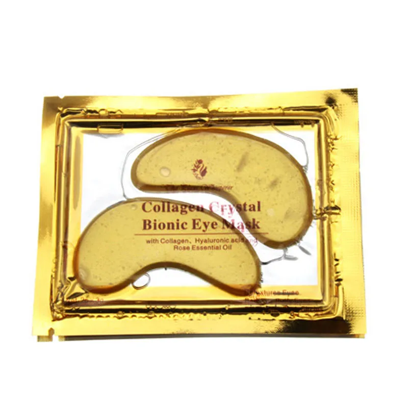 1/3 пары 24K Gold Crystal коллагеновая маска для глаз акне Уход за глазами! Убирает темные