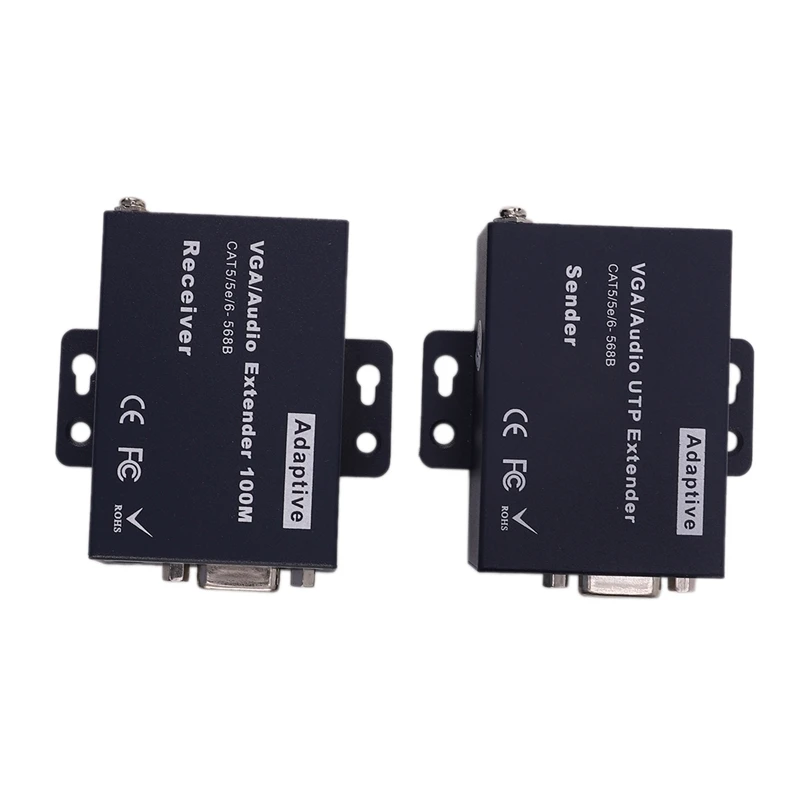 330Ft VGA + 1080P Стерео o USB сигнала KVM удлинитель по Cat5 Cat5E Cat6 RJ45 кабель без задержки