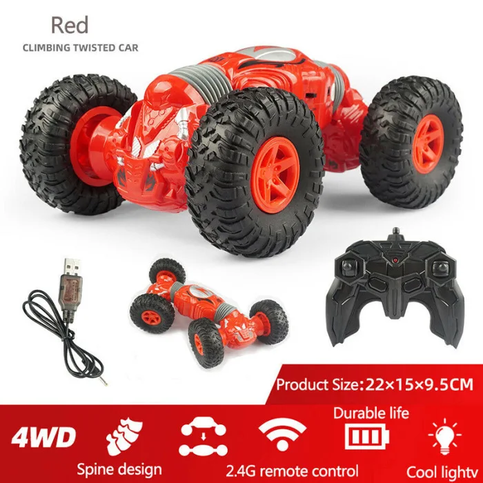 4WD RC автомобили внедорожные трюковые автомобили Рок Гусеничный 2,4 ГГц гоночный автомобиль Дети FJ88