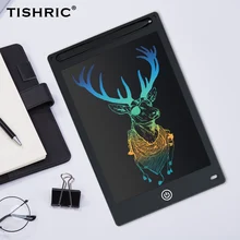 TISHRIC ЖК-планшет 12 дюймов для детей цифровой графический планшет для рисования доски/колодки/планшет цветной экран Детские Подарки Игрушка