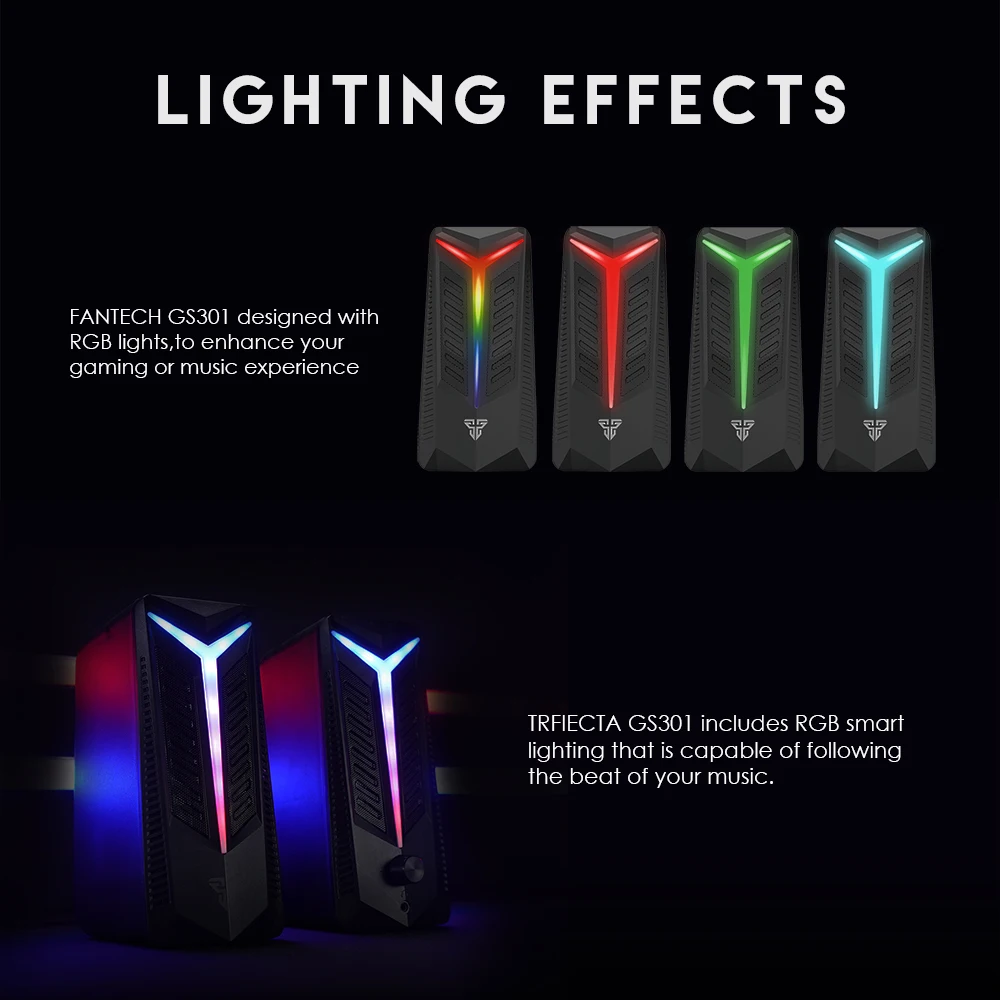 Fantech GS301 Trifecta RGB Gaming Speaker 12