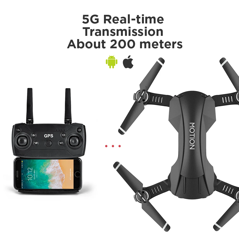 R10 gps Дрон с камерой 5G Радиоуправляемый квадрокоптер 2K wifi FPV складной умный