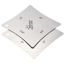 2 шт Гитара Гриф гриф седло гайка радиус измерительный из нержавеющей стали инструмент