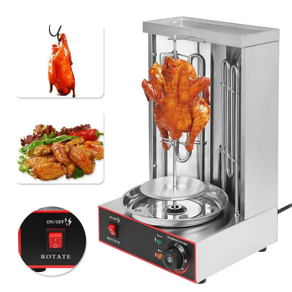 

Commercial Electric Kebab Shawarma Grill Machine Vertical Kebab Roaster Rotisserie Equipment BBQ