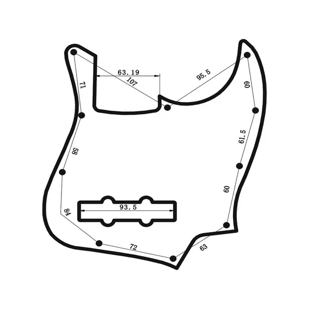 Electric Guitar Pickguard Shell Pattern Replacement For  JB Guitar